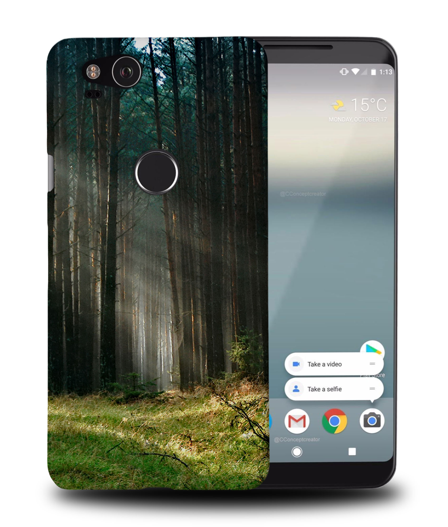 FUNDA FUNDA PARA GOOGLE PIXEL|HERMOSA LUZ SOLAR A TRAVÉS DEL BOSQUE - Imagen 9 de 11
