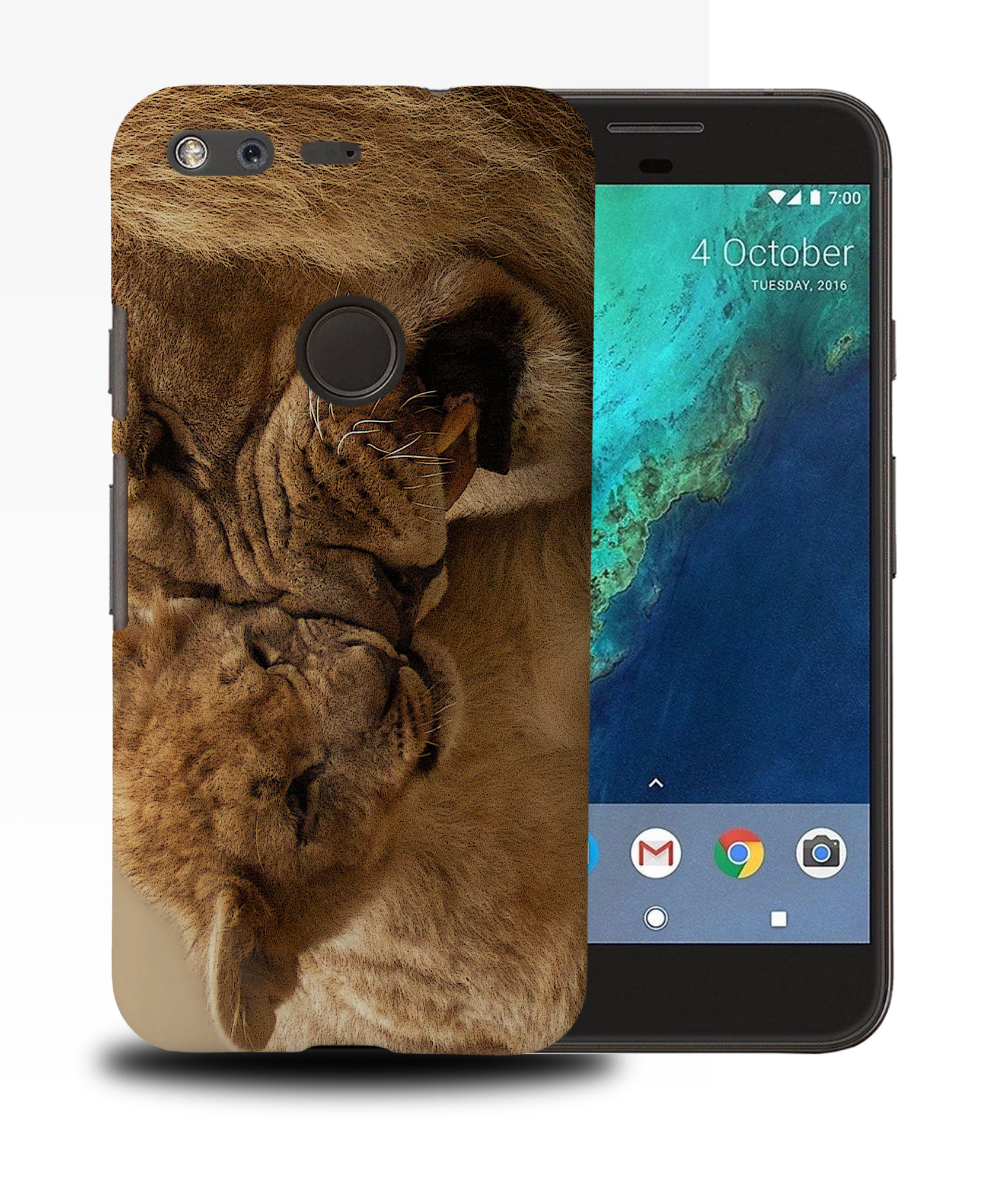 FUNDA FUNDA PARA GOOGLE PIXEL|LEÓN CON CACHORRO DE LEÓN BEBÉ - Imagen 11 de 11
