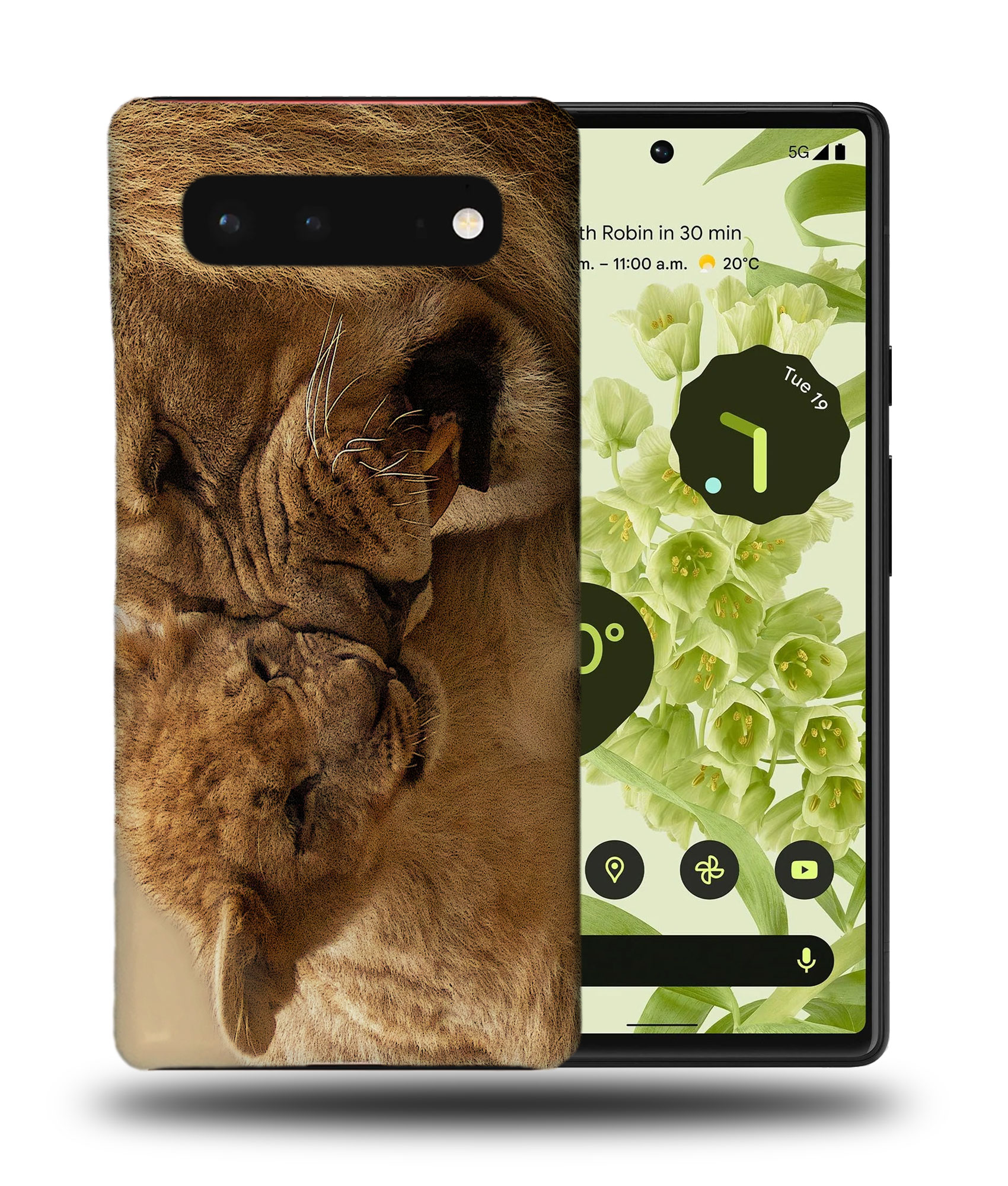 FUNDA FUNDA PARA GOOGLE PIXEL|LEÓN CON CACHORRO DE LEÓN BEBÉ - Imagen 3 de 11