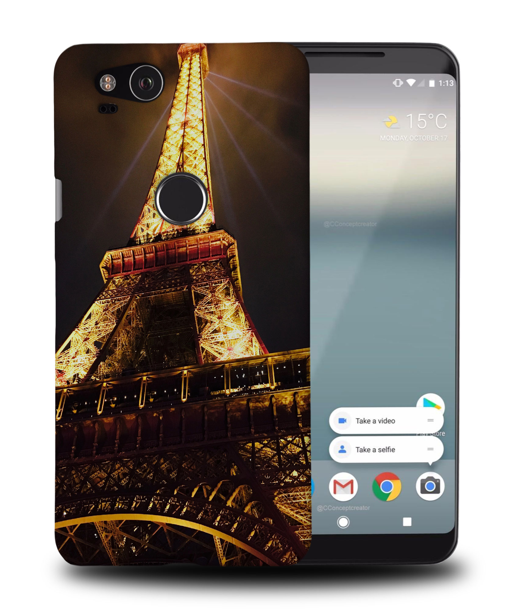 FUNDA PARA GOOGLE PIXEL|TORRE EIFFEL DE PARÍS ILUMINADA NOCHE - Imagen 9 de 11