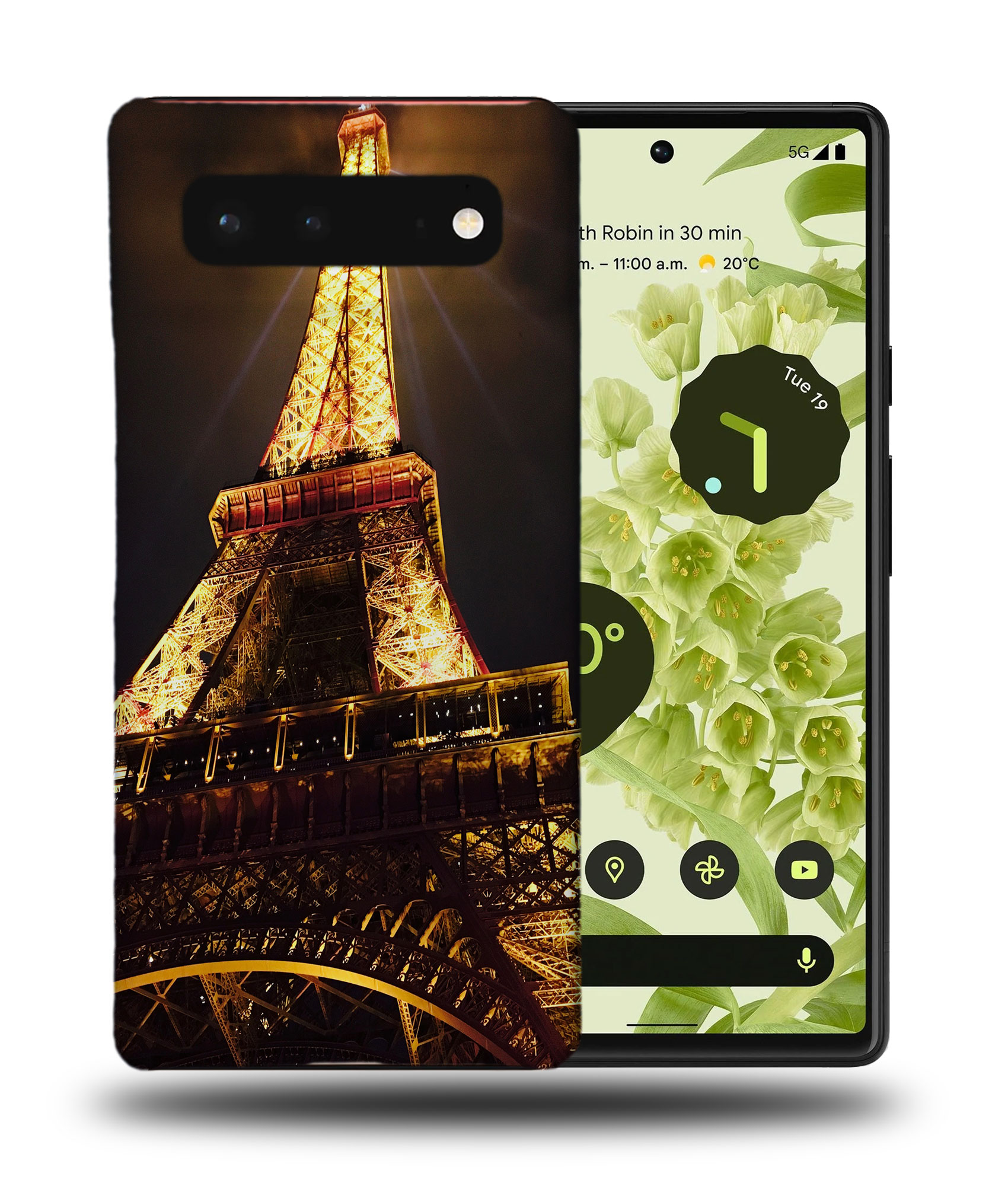 FUNDA PARA GOOGLE PIXEL|TORRE EIFFEL DE PARÍS ILUMINADA NOCHE - Imagen 3 de 11