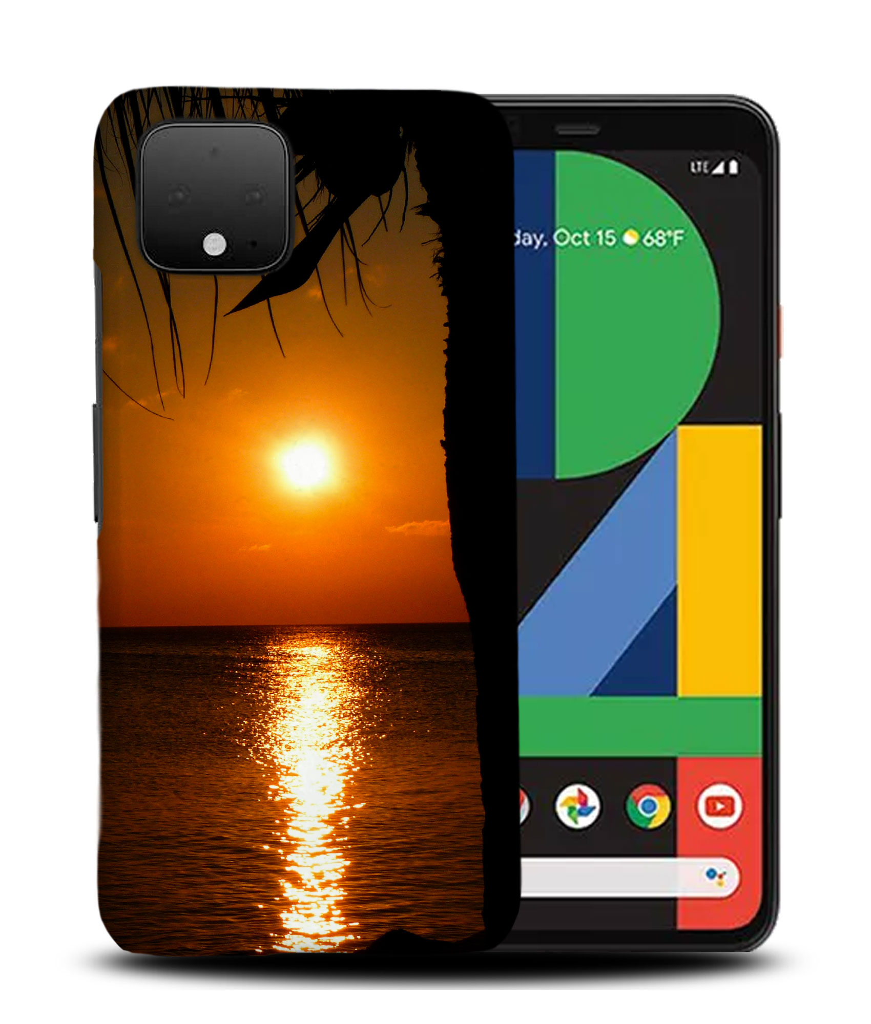 CASE COVER FOR GOOGLE PIXEL|COCONUT PALM TREE BY SUNSET - Picture 5 of 11