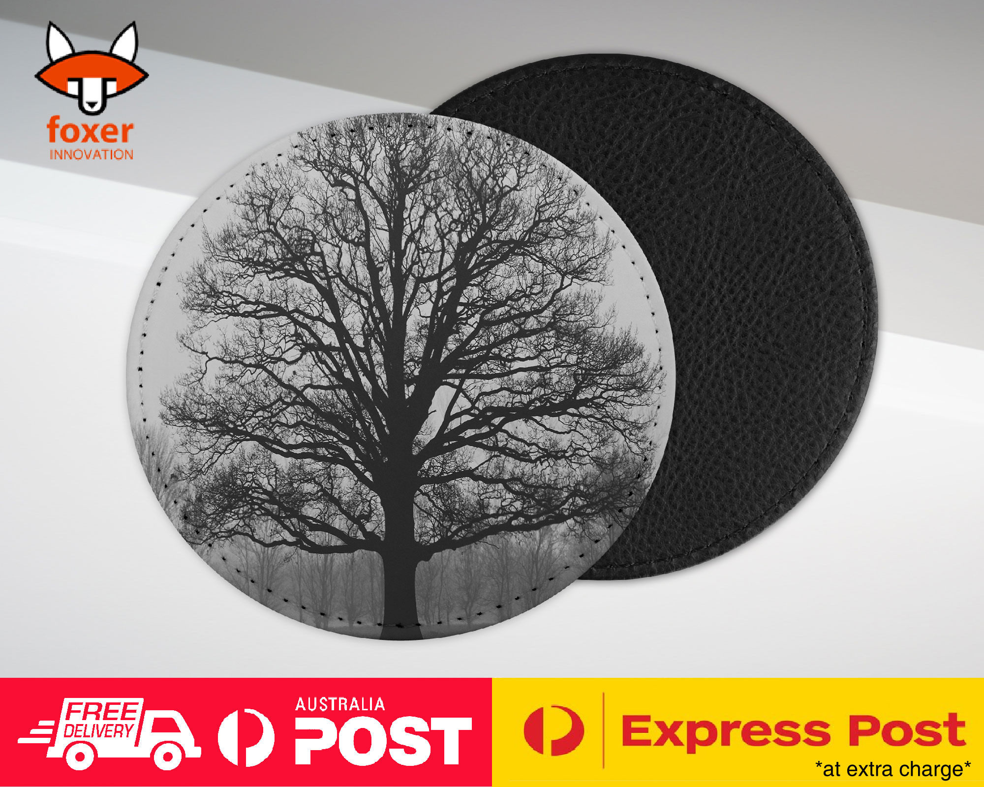 COASTER COFFEE DRINKING MAT|EERIE GLOOMY DEAD TREE