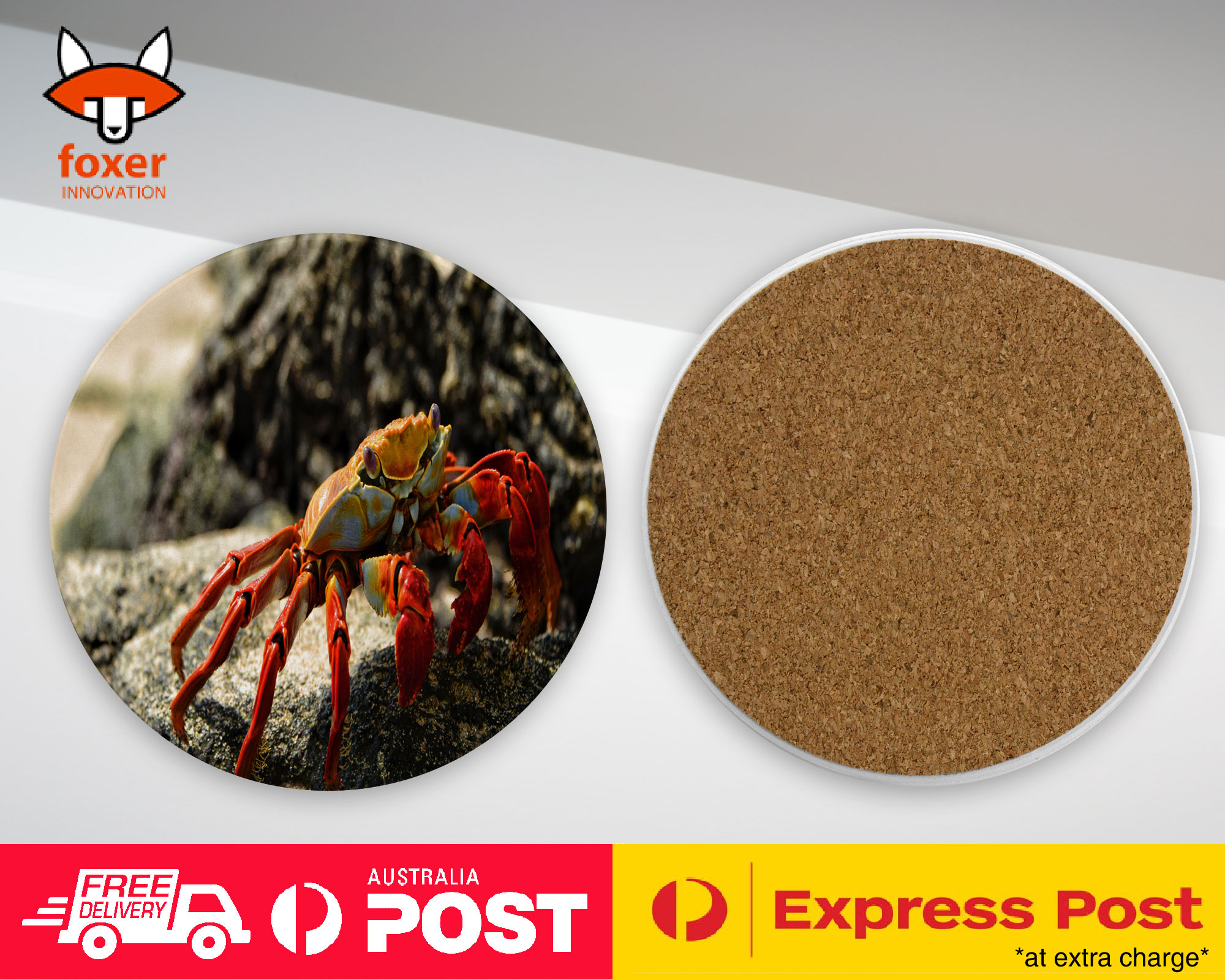 COASTER COFFEE DRINKING MAT|AQUATIC SEA CRAB