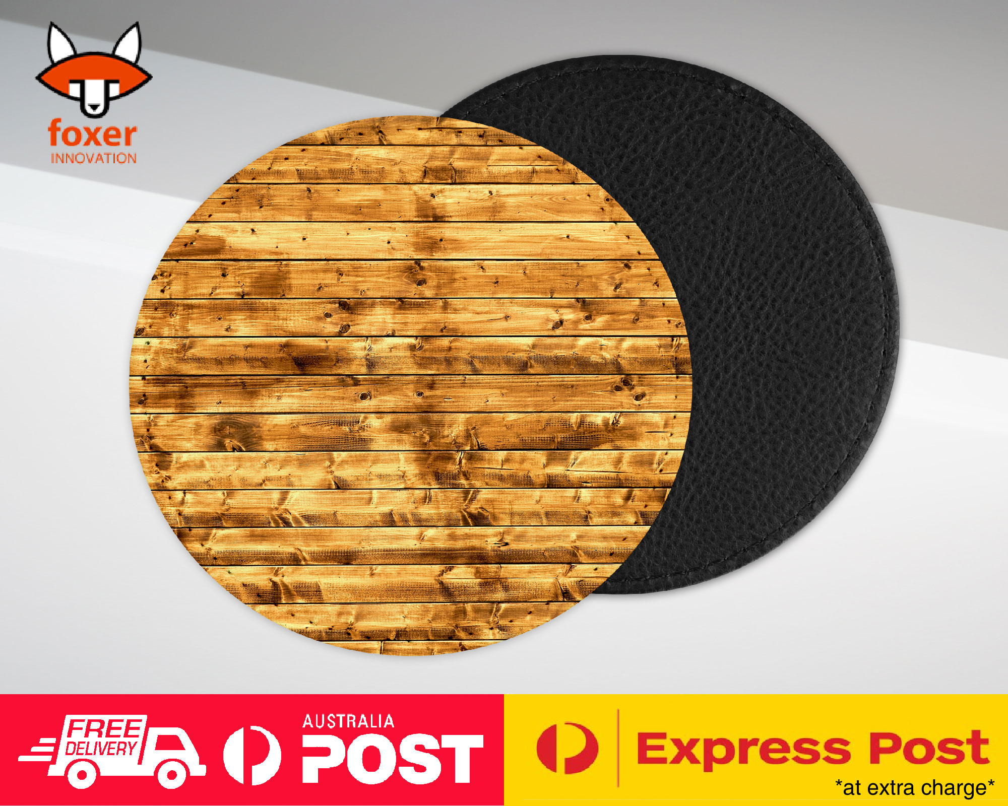 COASTER COFFEE DRINKING MAT|WOOD(NOT REAL WOOD JUST IMAGE)#16