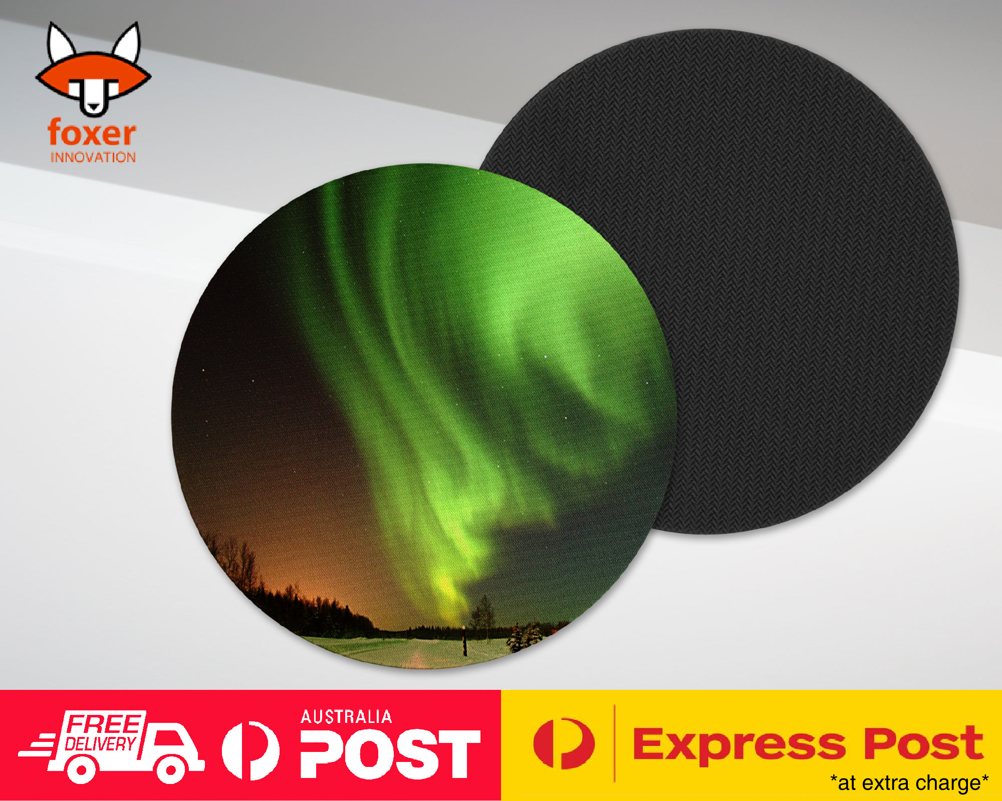 COASTER COFFEE DRINKING MAT|AURORA BOREALIS NORTHEN LIGHTS 2