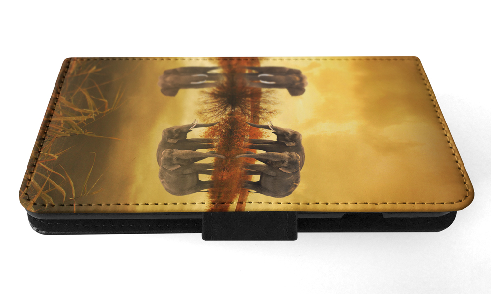 FLIP CASE FOR SAMSUNG GALAXY|AFRICAN ELEPHANT FAMILY BY LAKE - Picture 113 of 120