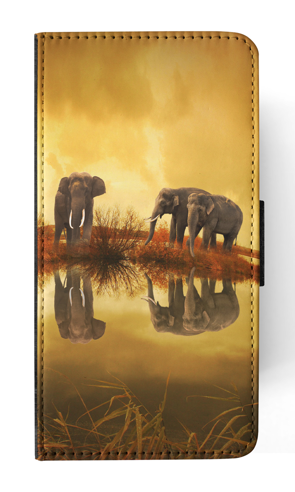 FLIP CASE FOR SAMSUNG GALAXY|AFRICAN ELEPHANT FAMILY BY LAKE - Picture 87 of 120
