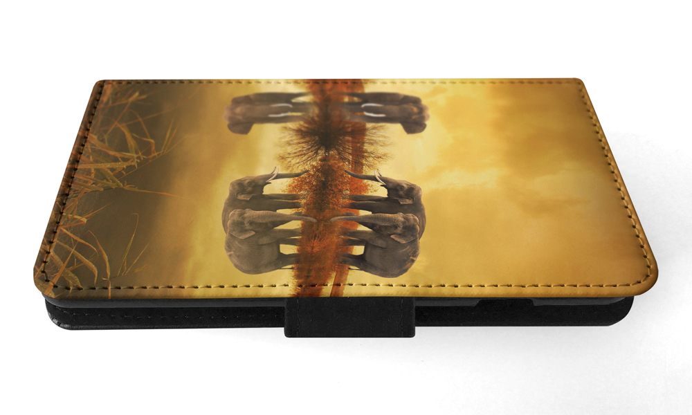 FLIP CASE FOR SAMSUNG GALAXY|AFRICAN ELEPHANT FAMILY BY LAKE - Picture 88 of 120