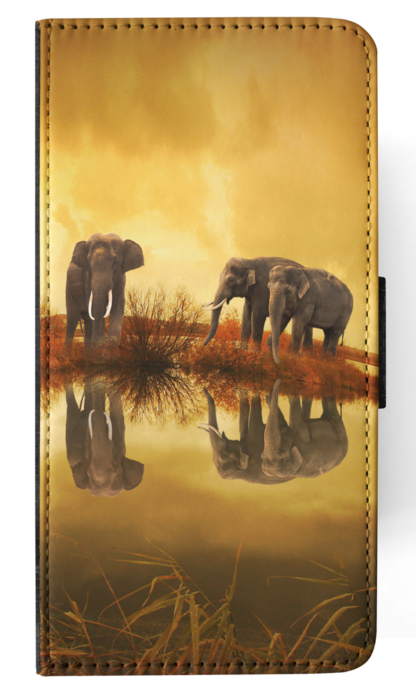 FLIP CASE FOR SAMSUNG GALAXY|AFRICAN ELEPHANT FAMILY BY LAKE - Picture 67 of 120