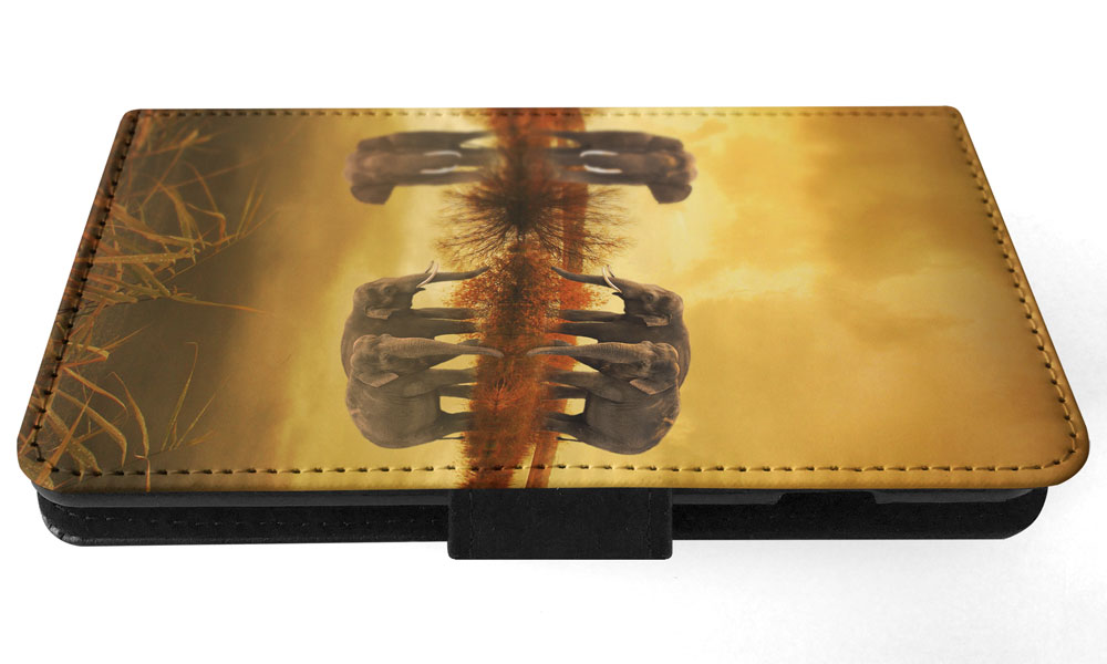 FLIP CASE FOR SAMSUNG GALAXY|AFRICAN ELEPHANT FAMILY BY LAKE - Picture 53 of 120