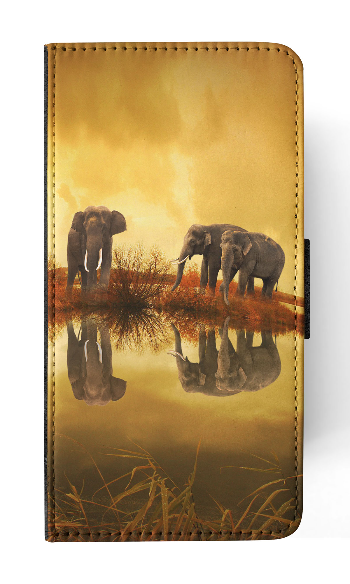 FLIP CASE FOR SAMSUNG GALAXY|AFRICAN ELEPHANT FAMILY BY LAKE - Picture 47 of 120