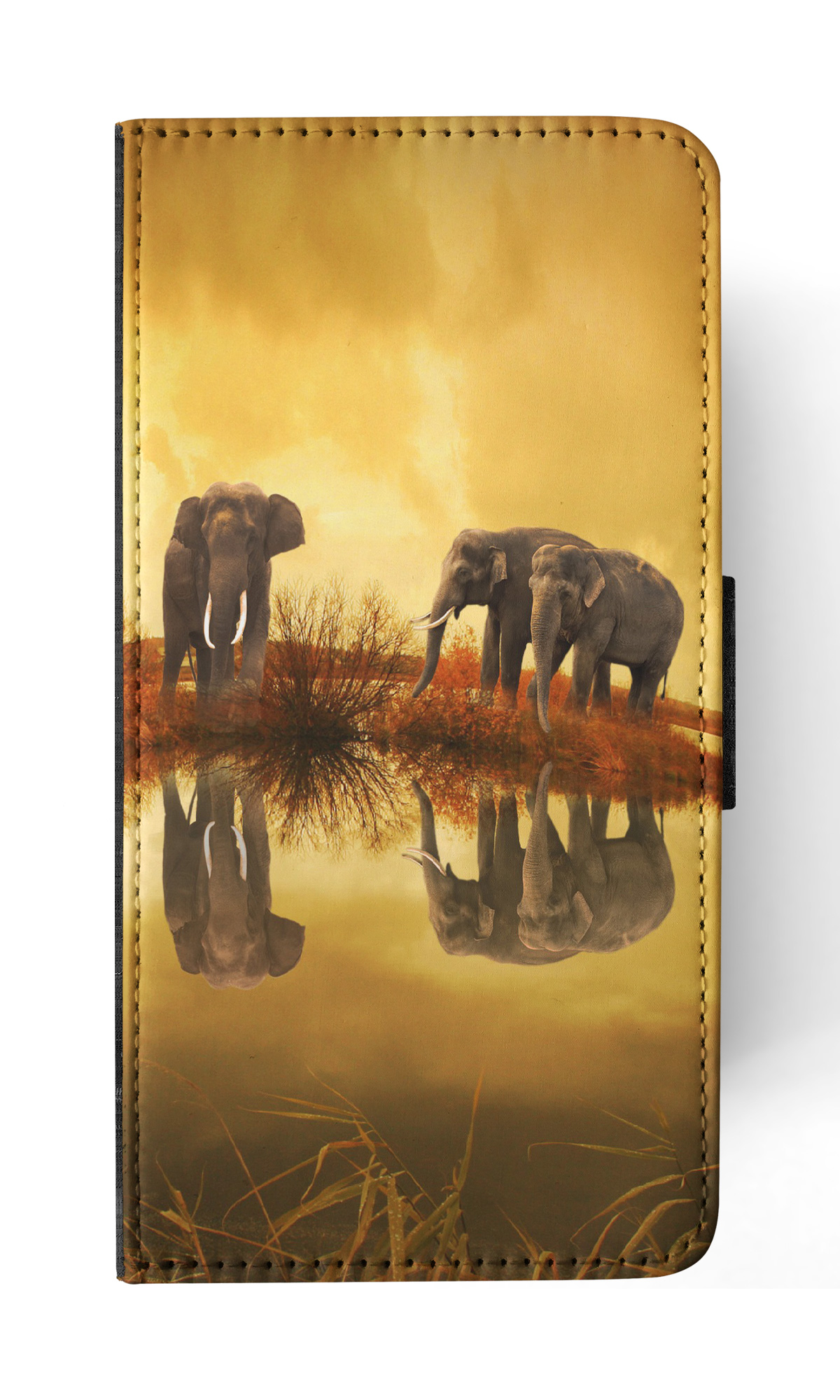 FLIP CASE FOR SAMSUNG GALAXY|AFRICAN ELEPHANT FAMILY BY LAKE - Picture 17 of 120