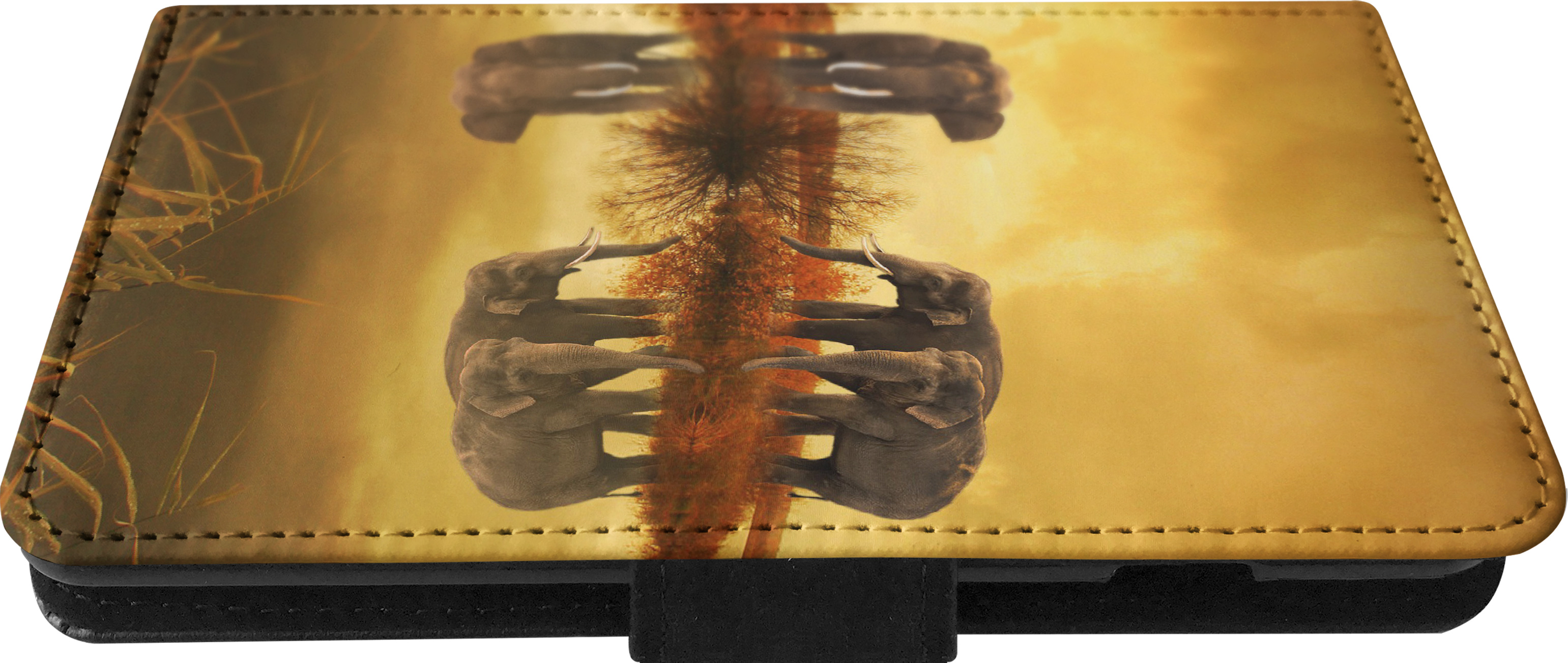FLIP CASE FOR SAMSUNG GALAXY|AFRICAN ELEPHANT FAMILY BY LAKE - Picture 8 of 120