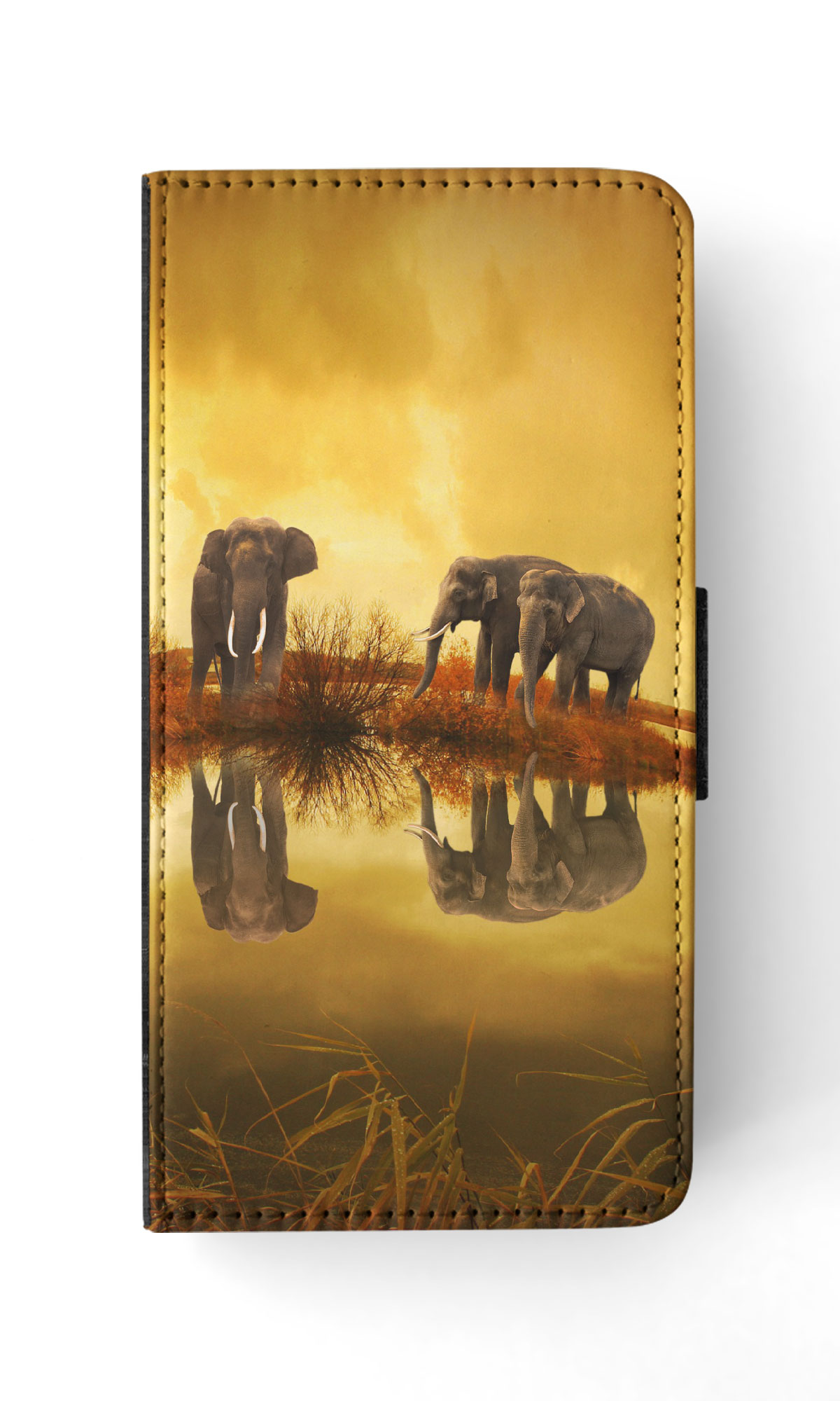 FLIP CASE FOR SAMSUNG GALAXY|AFRICAN ELEPHANT FAMILY BY LAKE - Picture 32 of 120
