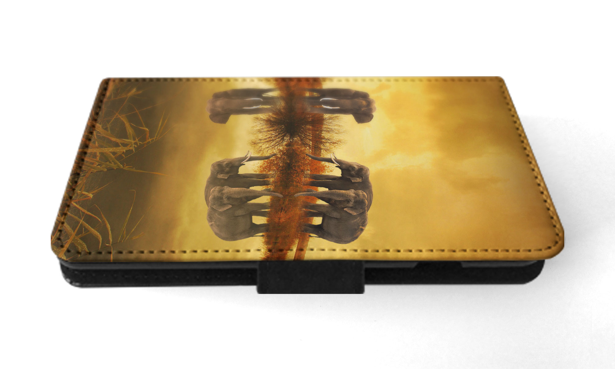 FLIP CASE FOR SAMSUNG GALAXY|AFRICAN ELEPHANT FAMILY BY LAKE - Picture 33 of 120