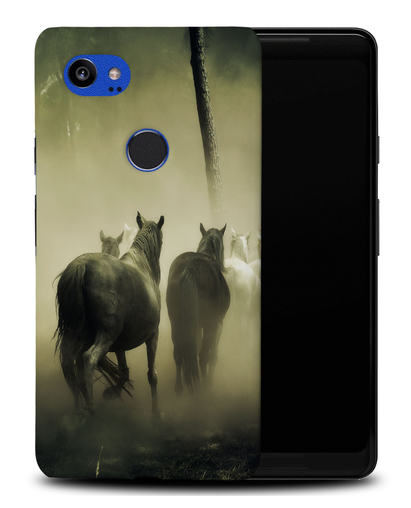 CASE COVER FOR GOOGLE PIXEL|HORSES ANIMAL IN THE FOG - 第 8/11 張圖片