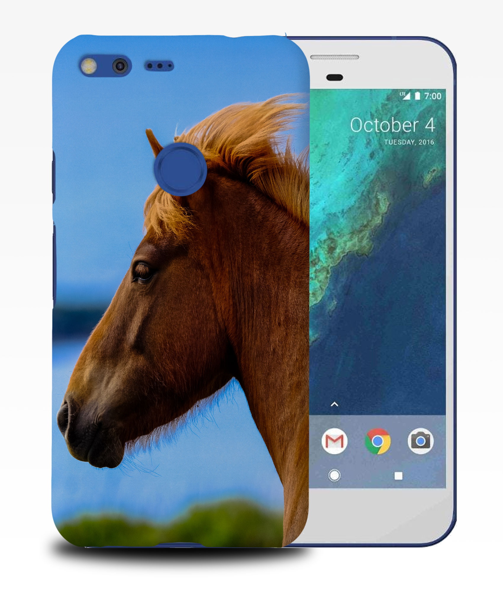 CASE COVER FOR GOOGLE PIXEL|BEAUTIFUL BROWN HORSE HEAD - Picture 10 of 11