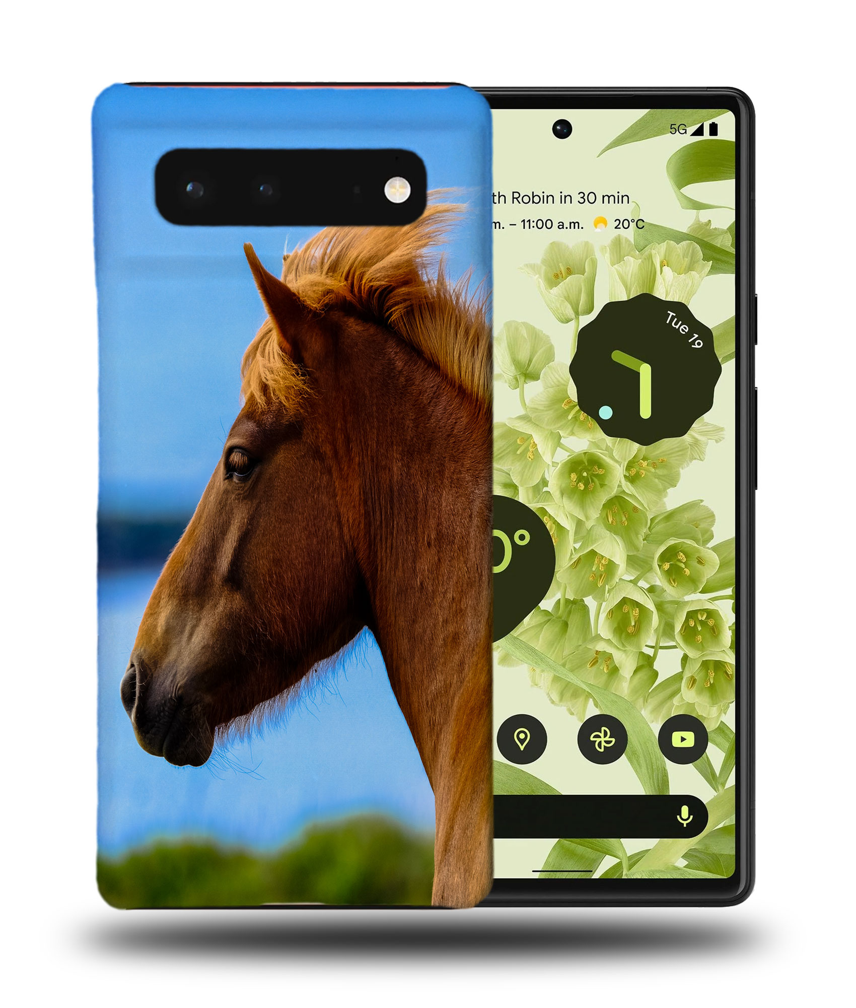 CASE COVER FOR GOOGLE PIXEL|BEAUTIFUL BROWN HORSE HEAD - Picture 3 of 11