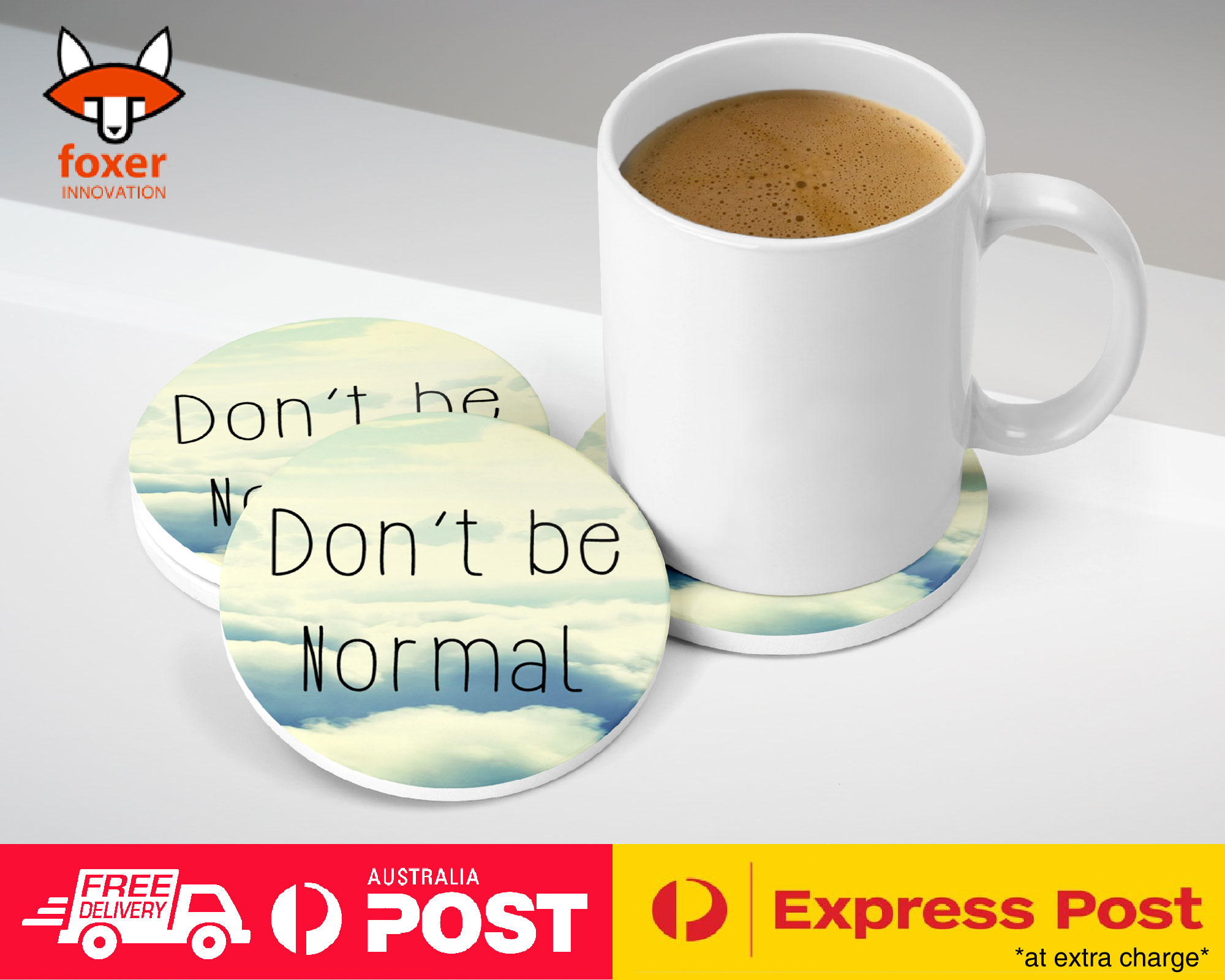 COASTER COFFEE DRINKING MAT|HIPSTER POSITIVE QUOTE #28