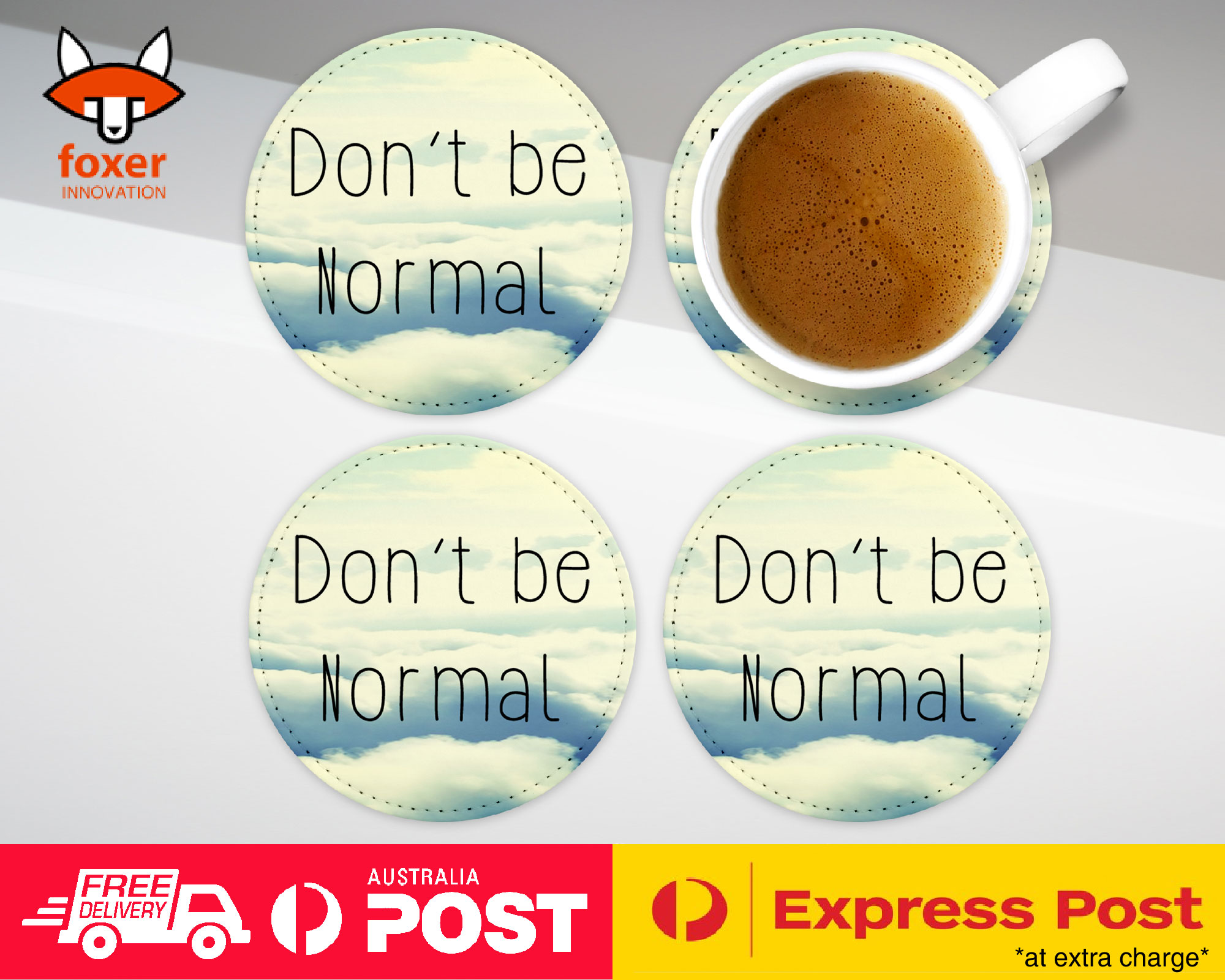 COASTER COFFEE DRINKING MAT|HIPSTER POSITIVE QUOTE #28