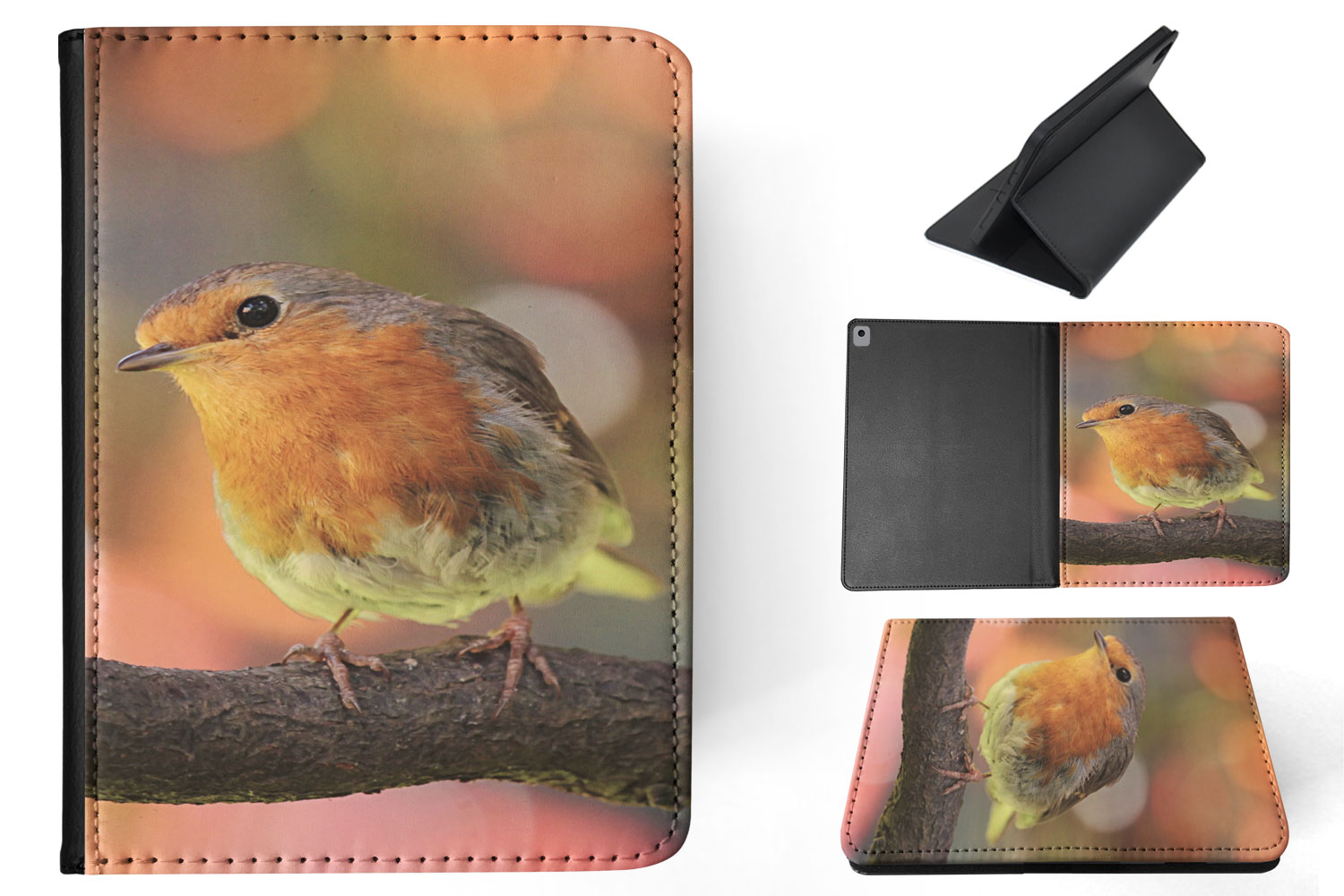 CASE COVER FOR APPLE IPAD|CUTE COLORFUL BIRD ON BRANCH - Imagen 21 de 55