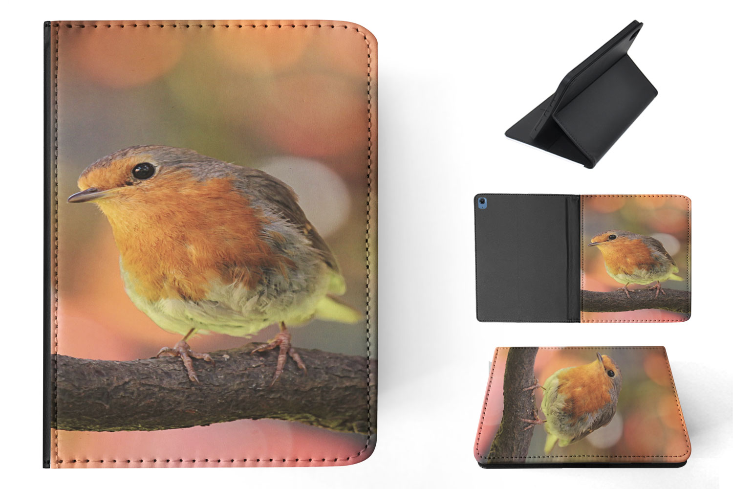 CASE COVER FOR APPLE IPAD|CUTE COLORFUL BIRD ON BRANCH - Imagen 11 de 55