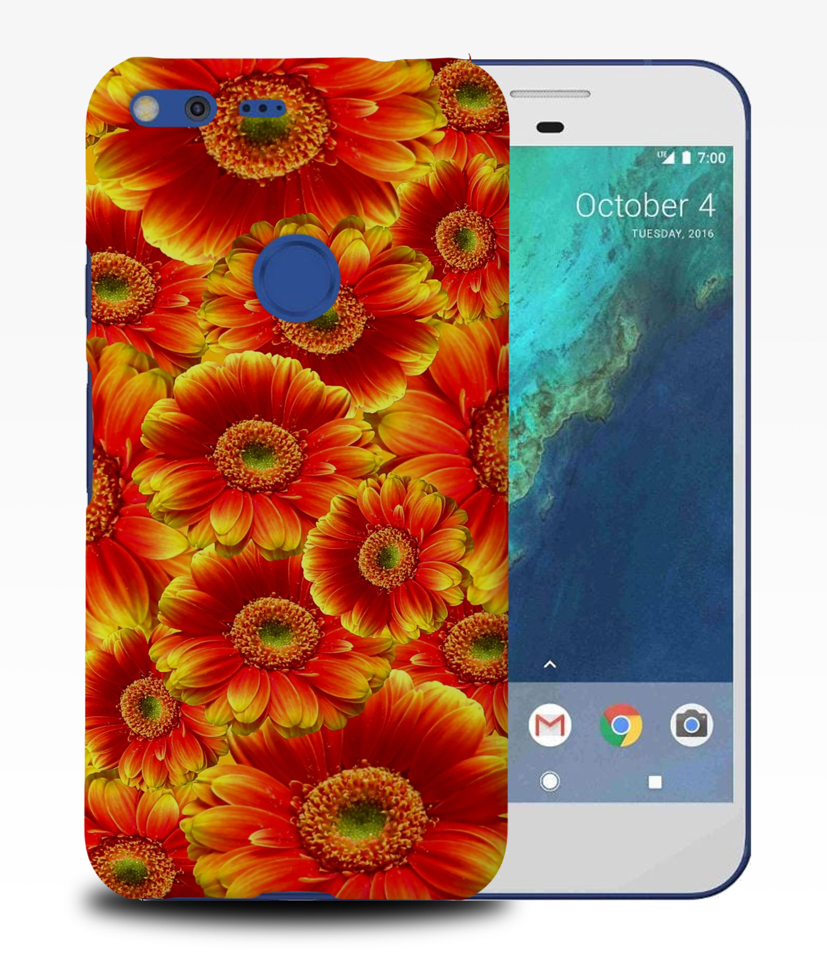CASE COVER FOR GOOGLE PIXEL|RED AND YELLOW SUNFLOWER FLOWER - Picture 10 of 11