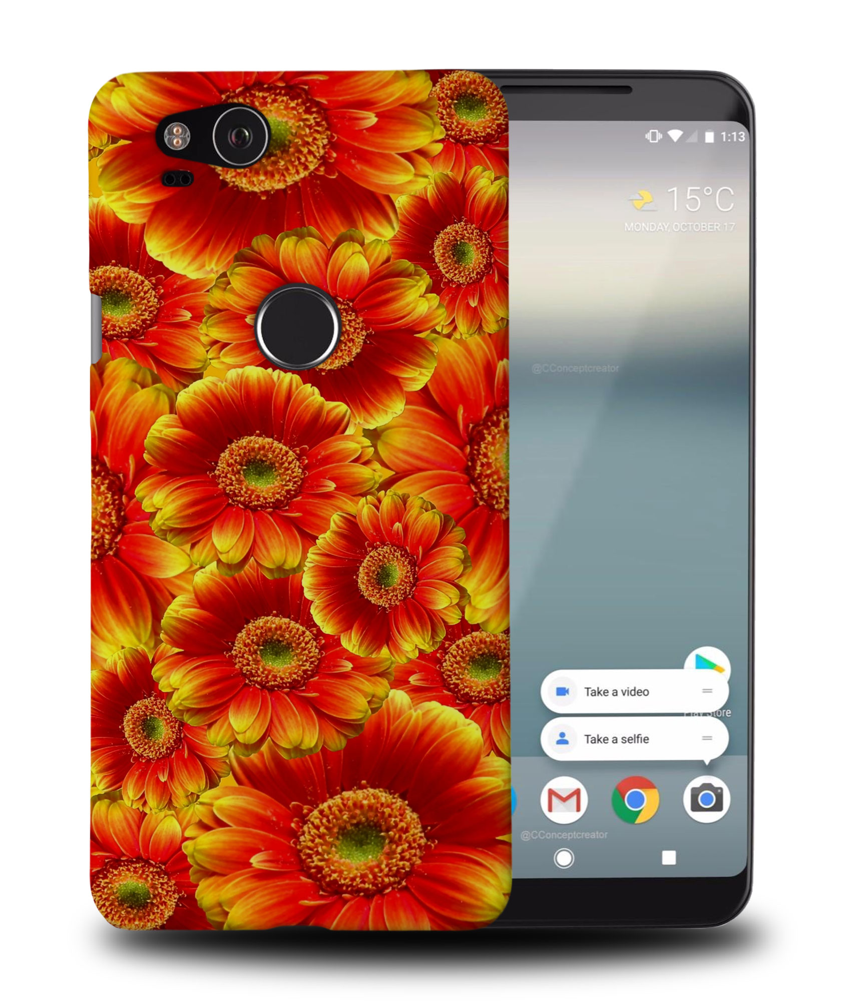 CASE COVER FOR GOOGLE PIXEL|RED AND YELLOW SUNFLOWER FLOWER - Picture 9 of 11