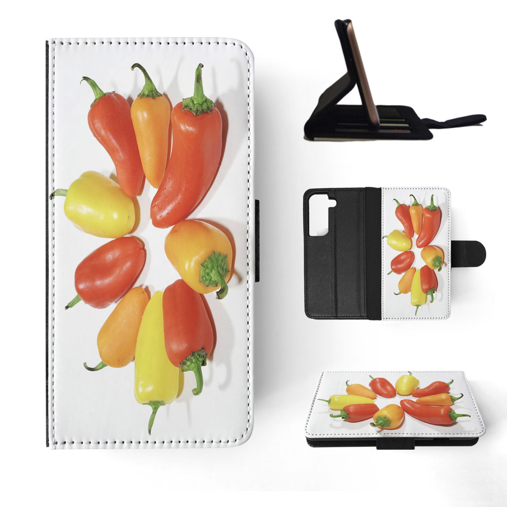 FLIP CASE FOR SAMSUNG GALAXY|YELLOW, RED AND ORANGE CAPSICUM - Picture 46 of 120