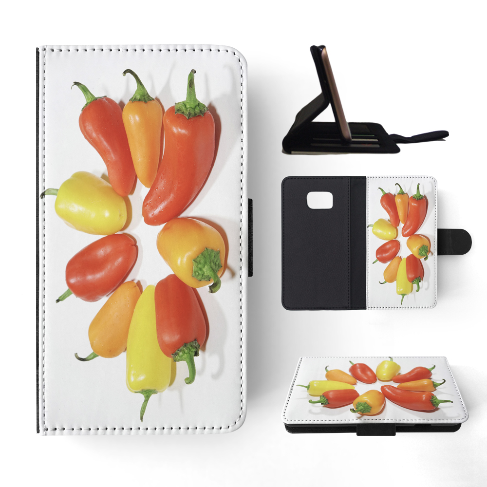 FLIP CASE FOR SAMSUNG GALAXY|YELLOW, RED AND ORANGE CAPSICUM - Picture 116 of 120
