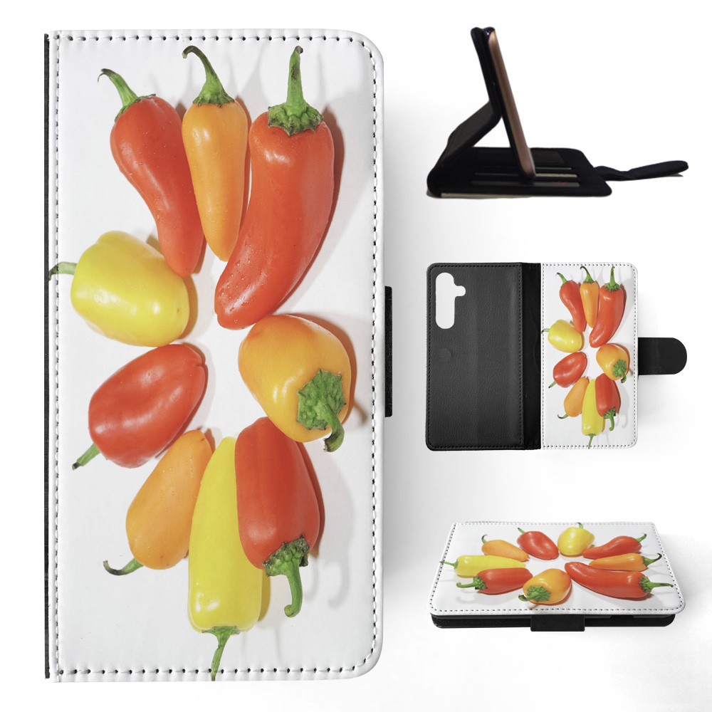 FLIP CASE FOR SAMSUNG GALAXY|YELLOW, RED AND ORANGE CAPSICUM - Picture 11 of 120