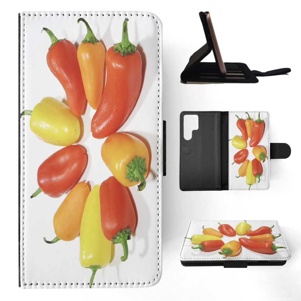 FLIP CASE FOR SAMSUNG GALAXY|YELLOW, RED AND ORANGE CAPSICUM - Picture 6 of 120