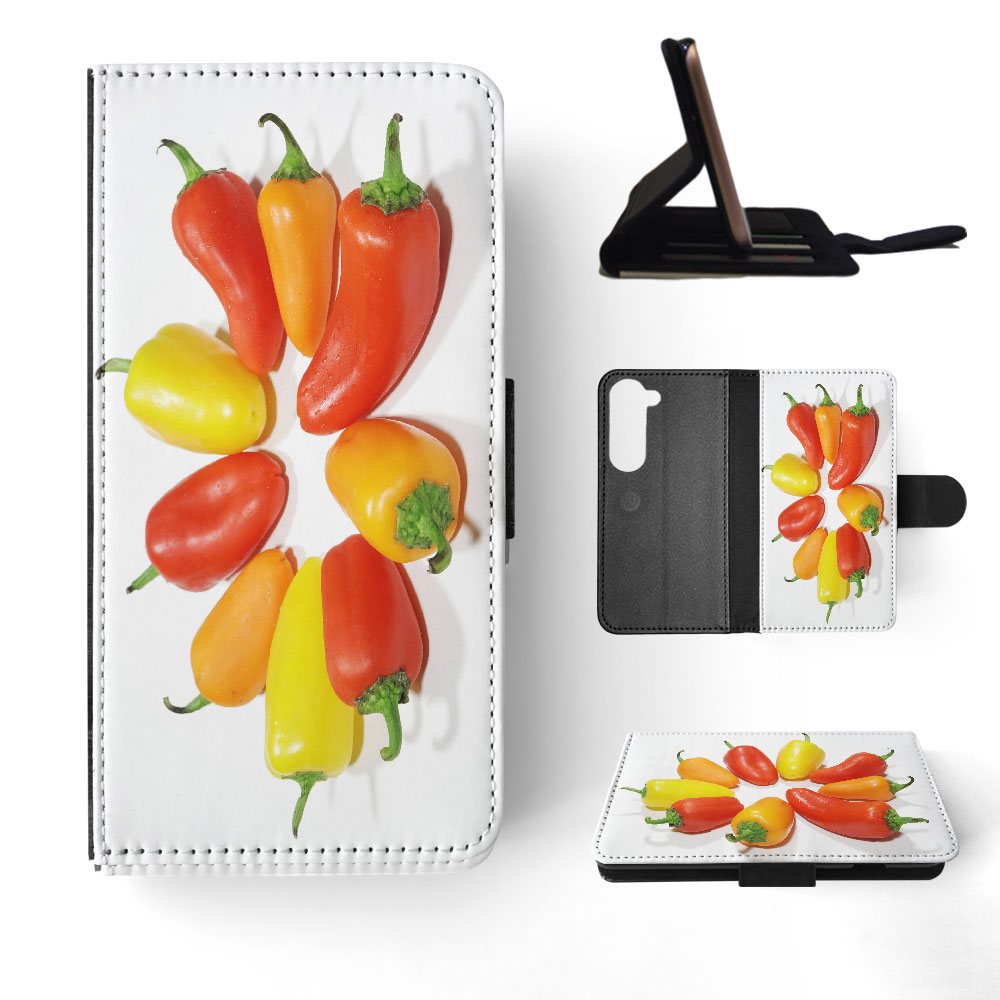 FLIP CASE FOR SAMSUNG GALAXY|YELLOW, RED AND ORANGE CAPSICUM - Picture 31 of 120