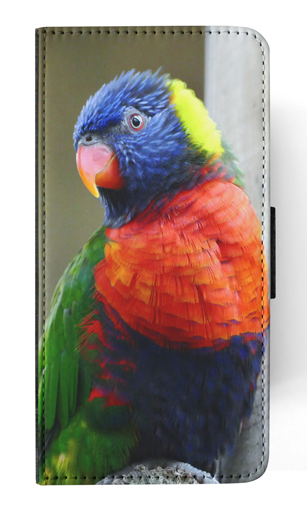 FLIP CASE FOR SAMSUNG GALAXY|COLORFUL RAINBOW BIRD PARROT 356 - Picture 112 of 120