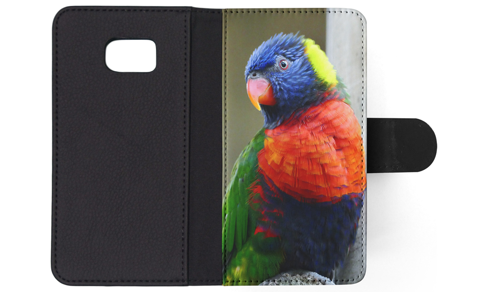 FLIP CASE FOR SAMSUNG GALAXY|COLORFUL RAINBOW BIRD PARROT 356 - Picture 114 of 120