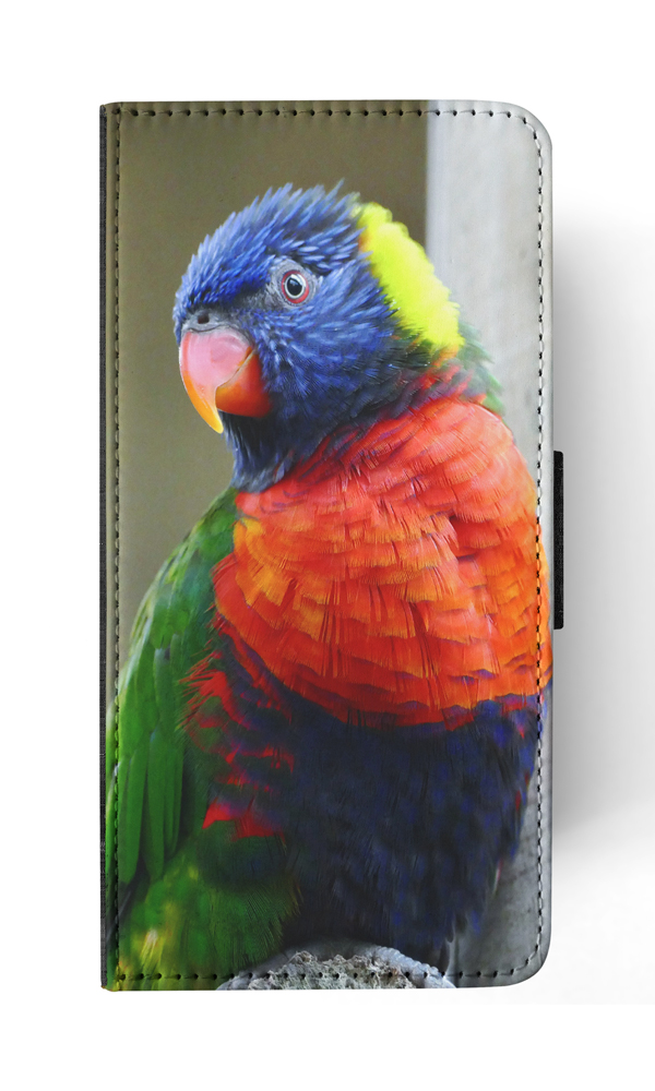 FLIP CASE FOR SAMSUNG GALAXY|COLORFUL RAINBOW BIRD PARROT 356 - Picture 107 of 120