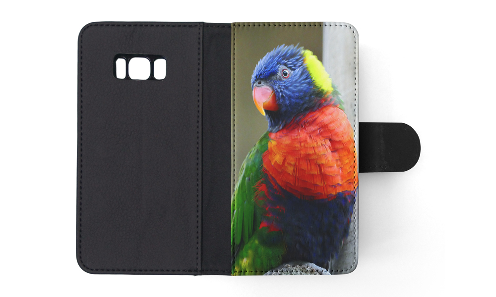 FLIP CASE FOR SAMSUNG GALAXY|COLORFUL RAINBOW BIRD PARROT 356 - Picture 109 of 120