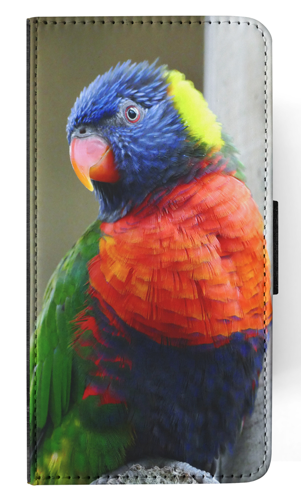 FLIP CASE FOR SAMSUNG GALAXY|COLORFUL RAINBOW BIRD PARROT 356 - Picture 102 of 120