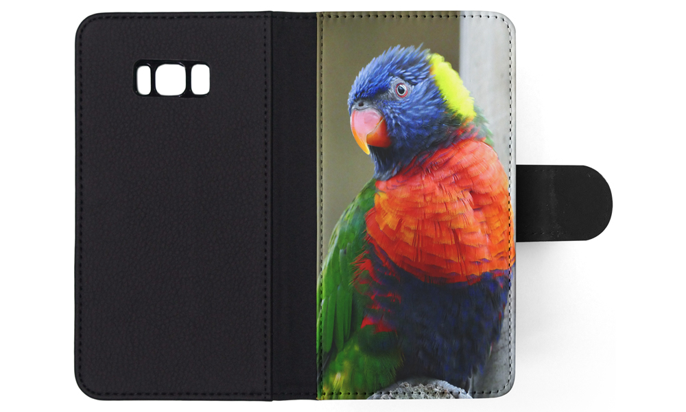 FLIP CASE FOR SAMSUNG GALAXY|COLORFUL RAINBOW BIRD PARROT 356 - Picture 104 of 120