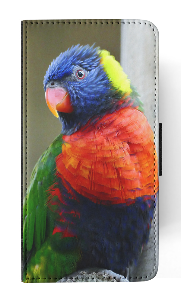 FLIP CASE FOR SAMSUNG GALAXY|COLORFUL RAINBOW BIRD PARROT 356 - Picture 87 of 120