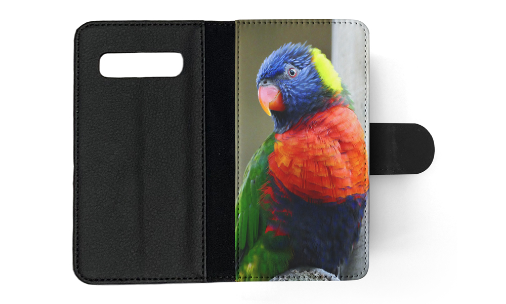 FLIP CASE FOR SAMSUNG GALAXY|COLORFUL RAINBOW BIRD PARROT 356 - Picture 89 of 120