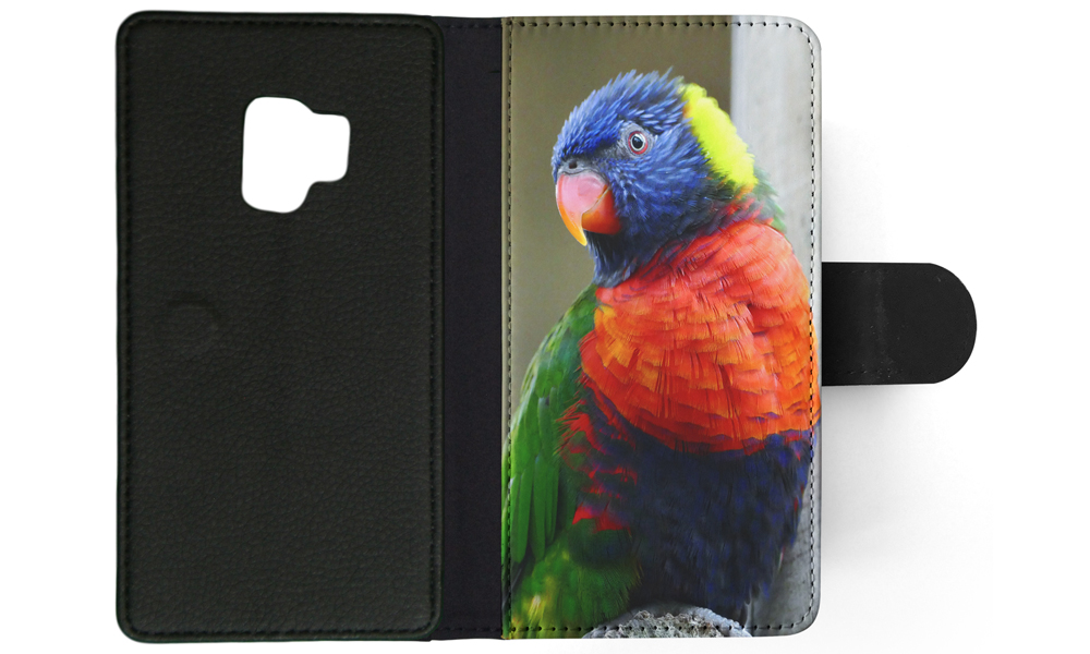 FLIP CASE FOR SAMSUNG GALAXY|COLORFUL RAINBOW BIRD PARROT 356 - Picture 94 of 120