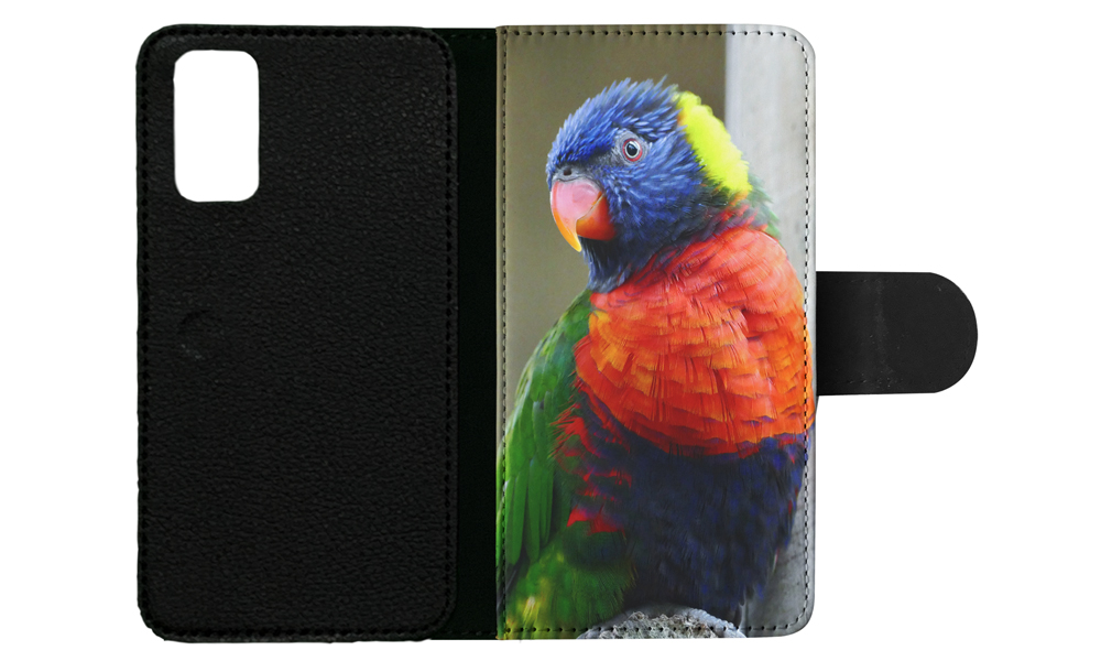 FLIP CASE FOR SAMSUNG GALAXY|COLORFUL RAINBOW BIRD PARROT 356 - Picture 79 of 120