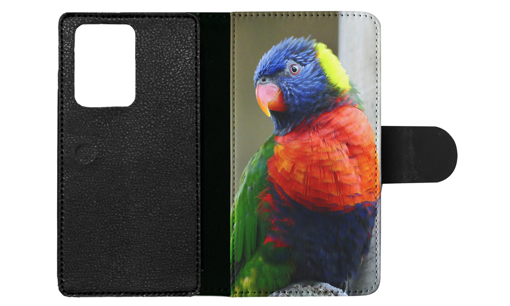 FLIP CASE FOR SAMSUNG GALAXY|COLORFUL RAINBOW BIRD PARROT 356 - Picture 69 of 120