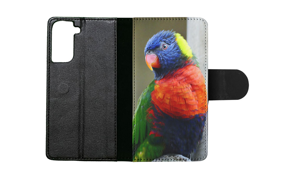 FLIP CASE FOR SAMSUNG GALAXY|COLORFUL RAINBOW BIRD PARROT 356 - Picture 64 of 120