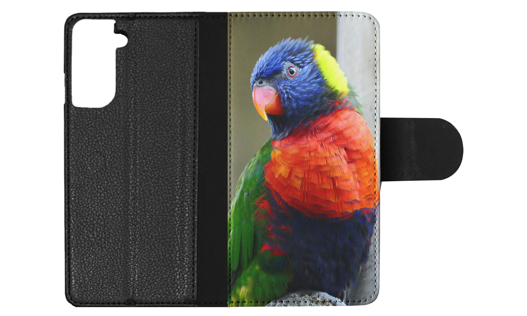 FLIP CASE FOR SAMSUNG GALAXY|COLORFUL RAINBOW BIRD PARROT 356 - Picture 59 of 120