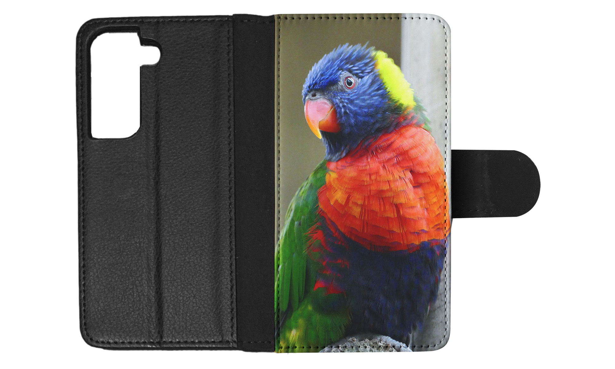 FLIP CASE FOR SAMSUNG GALAXY|COLORFUL RAINBOW BIRD PARROT 356 - Picture 49 of 120
