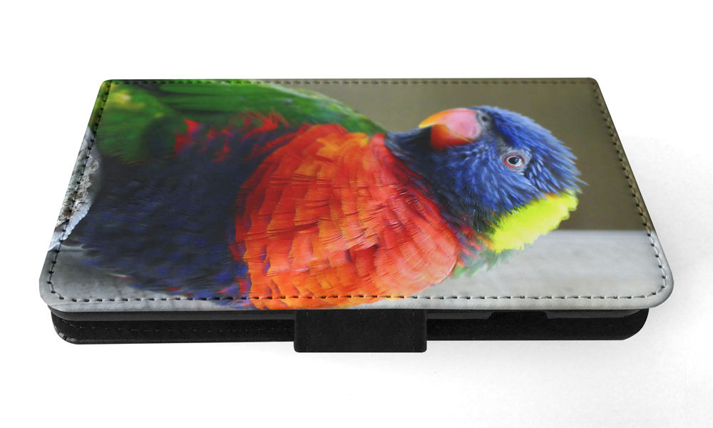 FLIP CASE FOR SAMSUNG GALAXY|COLORFUL RAINBOW BIRD PARROT 356 - Picture 118 of 120