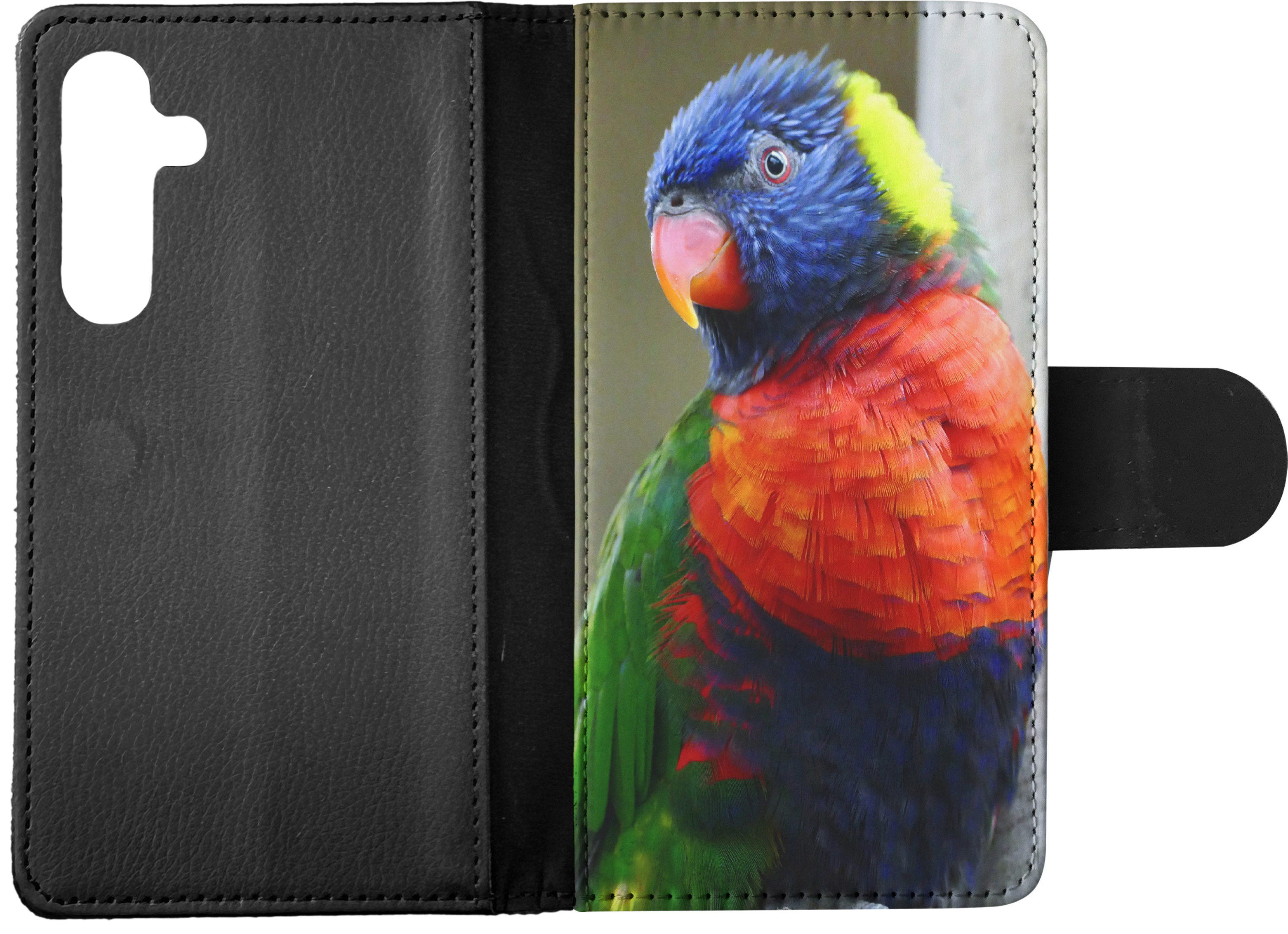 FLIP CASE FOR SAMSUNG GALAXY|COLORFUL RAINBOW BIRD PARROT 356 - Picture 14 of 120